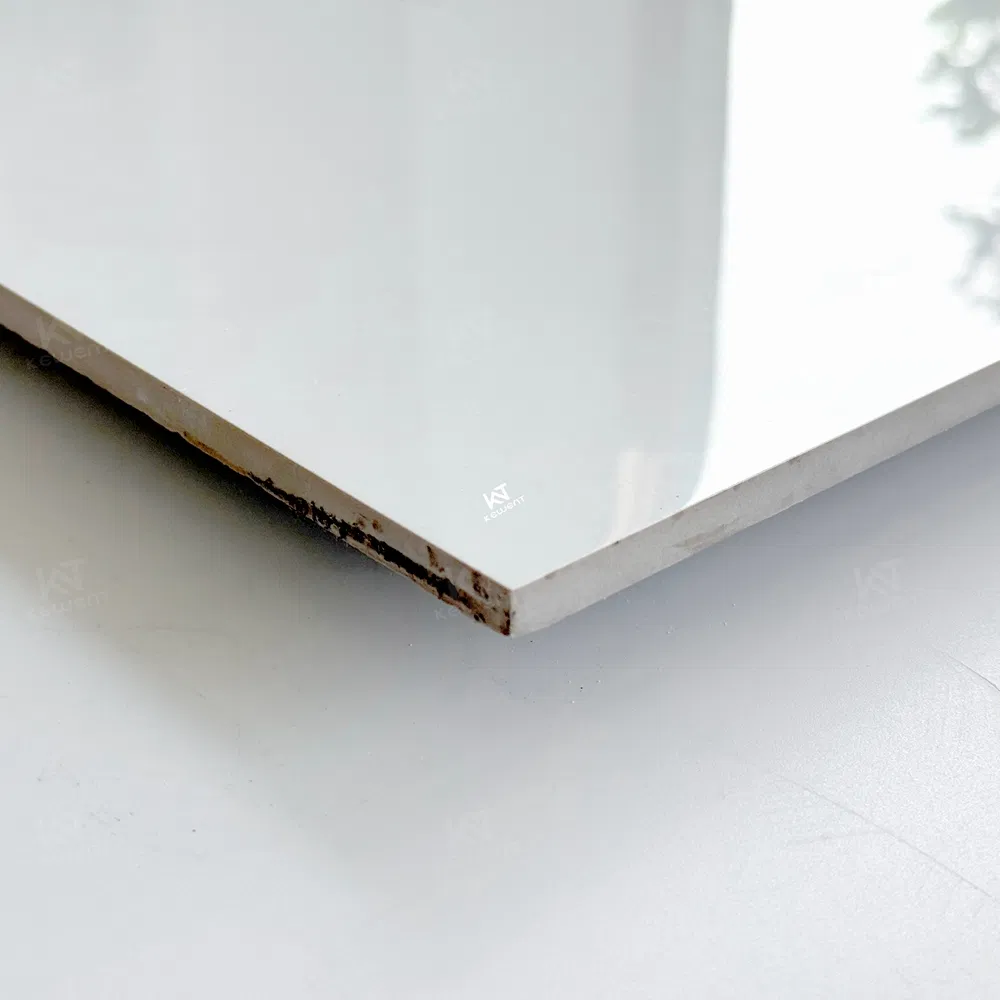 Плитка напольная керамогранит 600x600 мм белая глянцевая