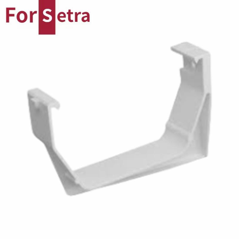 China Modern European Style Villa Rain Gutter Guard /UPVC Rain Water Roof Drain Gutter System Hanger