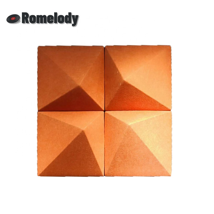 Factory Wholesale Custom Home Theater 3dwall Panel Decorative Pet Felt Sound-Absorbing Panel