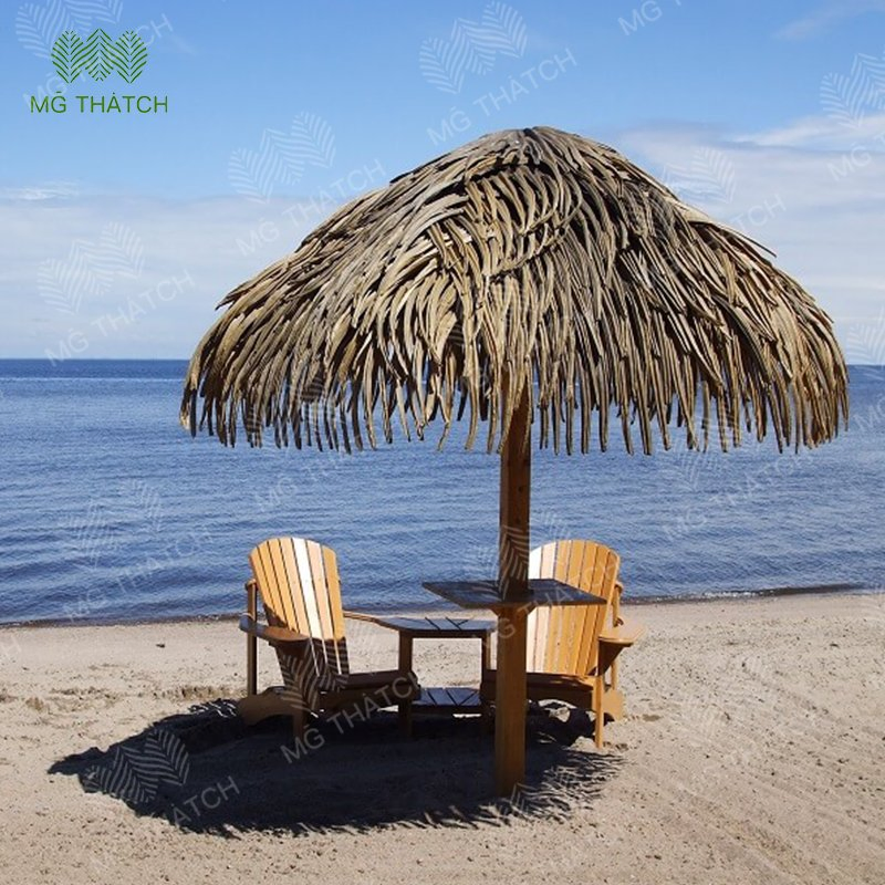 Plastic Artificial Palapa Tiki Thatch Synthetic Chinese Thatch Palms for Roof