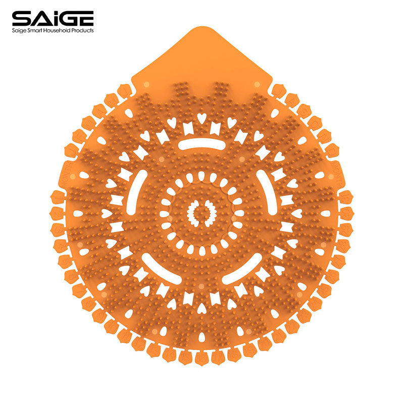 Saige Custom Logo Plastic Scented Toilet Urinal Screen Mat