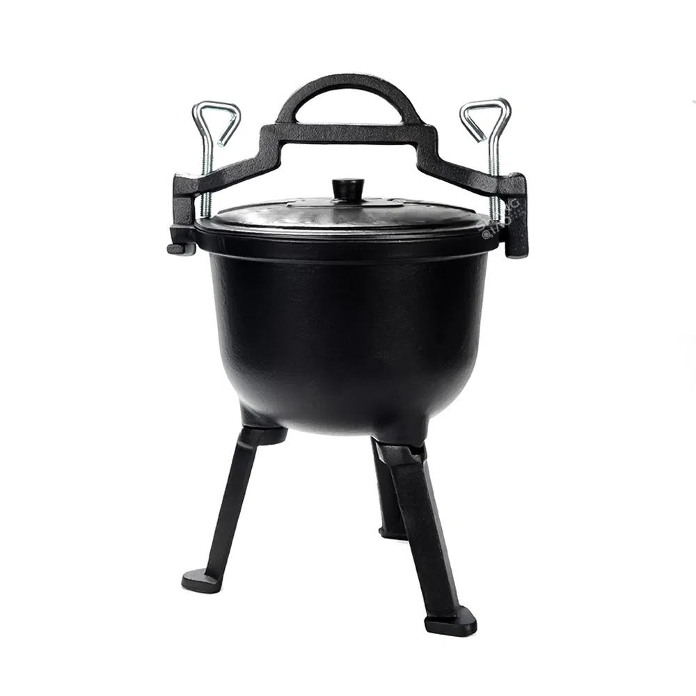 Three-Legged Poland Camping Cauldron Poland Pot Cast Iron Pressure Pot