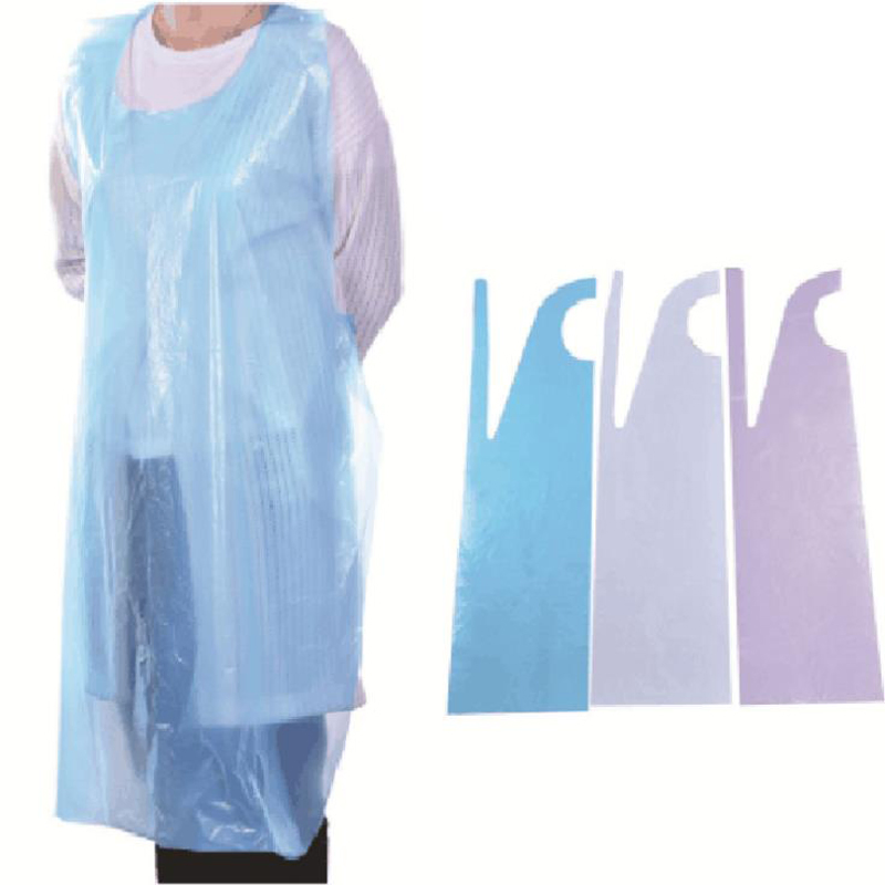 Premium Disposable White Polythene Apron for Unisex Use