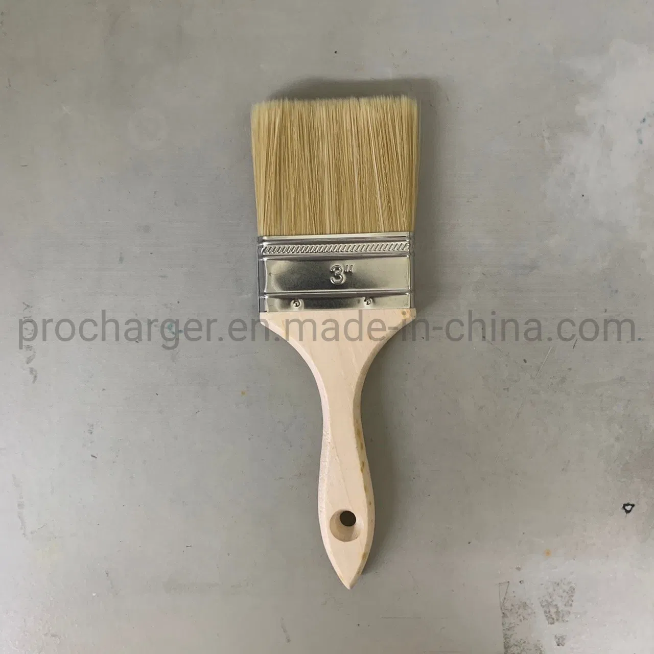 #300 PRO-Charger Good Quality Flat Paint Brush with Comfort Hold Hard Wooden Handle for All Projects for Water or for Oil Paints