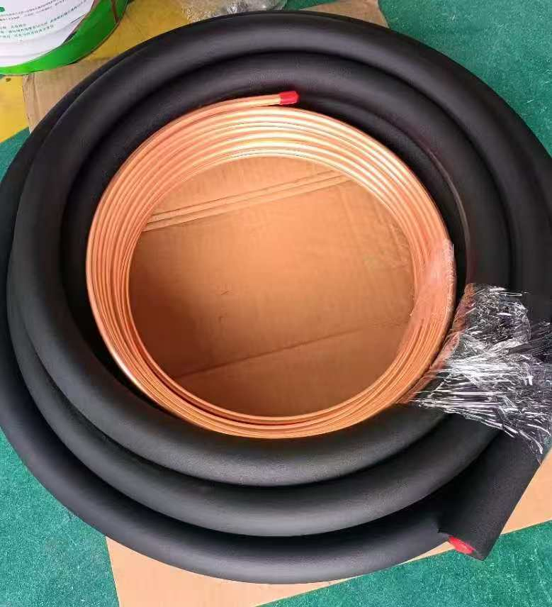 Standard Air Conditioner Foam Tube Insulation Pipe Copper Line Set Customized 3-50m