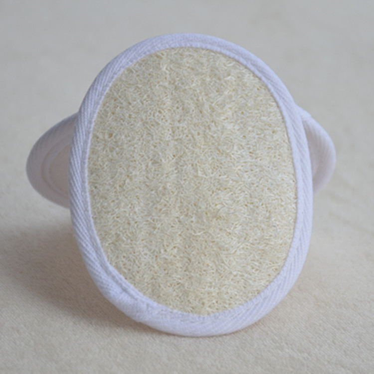 Wholesale Custom Private Label Logo Oval Flat Natural Eco-Friendly Exfoliating Body Shower Loofah Sponge for Bath