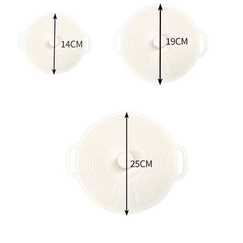 Reusable Food Grade Silicone Fresh-Keeping Cover Microwave Splash Proof Cover