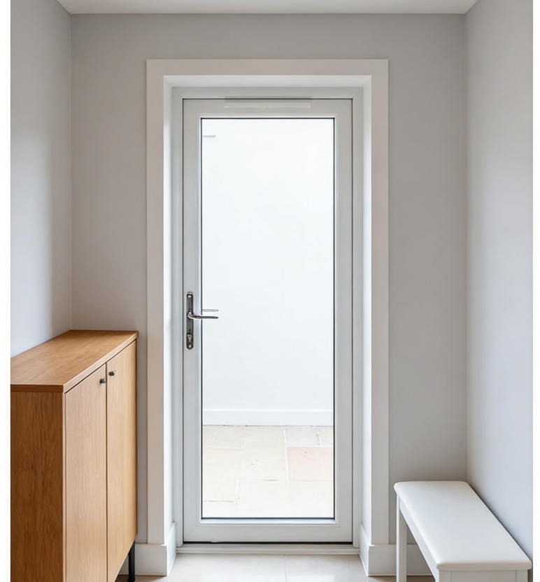 Conch UPVC Casement Door for Home Entrance Anti-Theft Safety Design