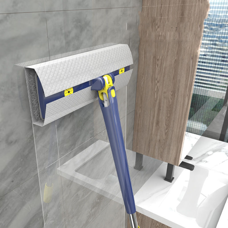 Durable Floor Mop Hook Suspension Space Saving Adjustable Handle Microfiber Mop