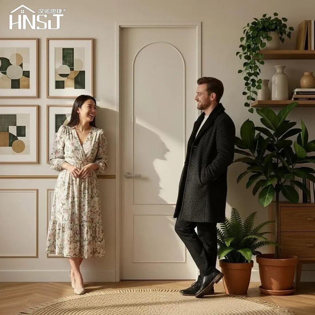 Chongqing Wholesale Modern Interior Doors Top10 Solid Wood Doors WPC PVC MDF Plywood Bedroom Soundproof Door Wooden Interior Door