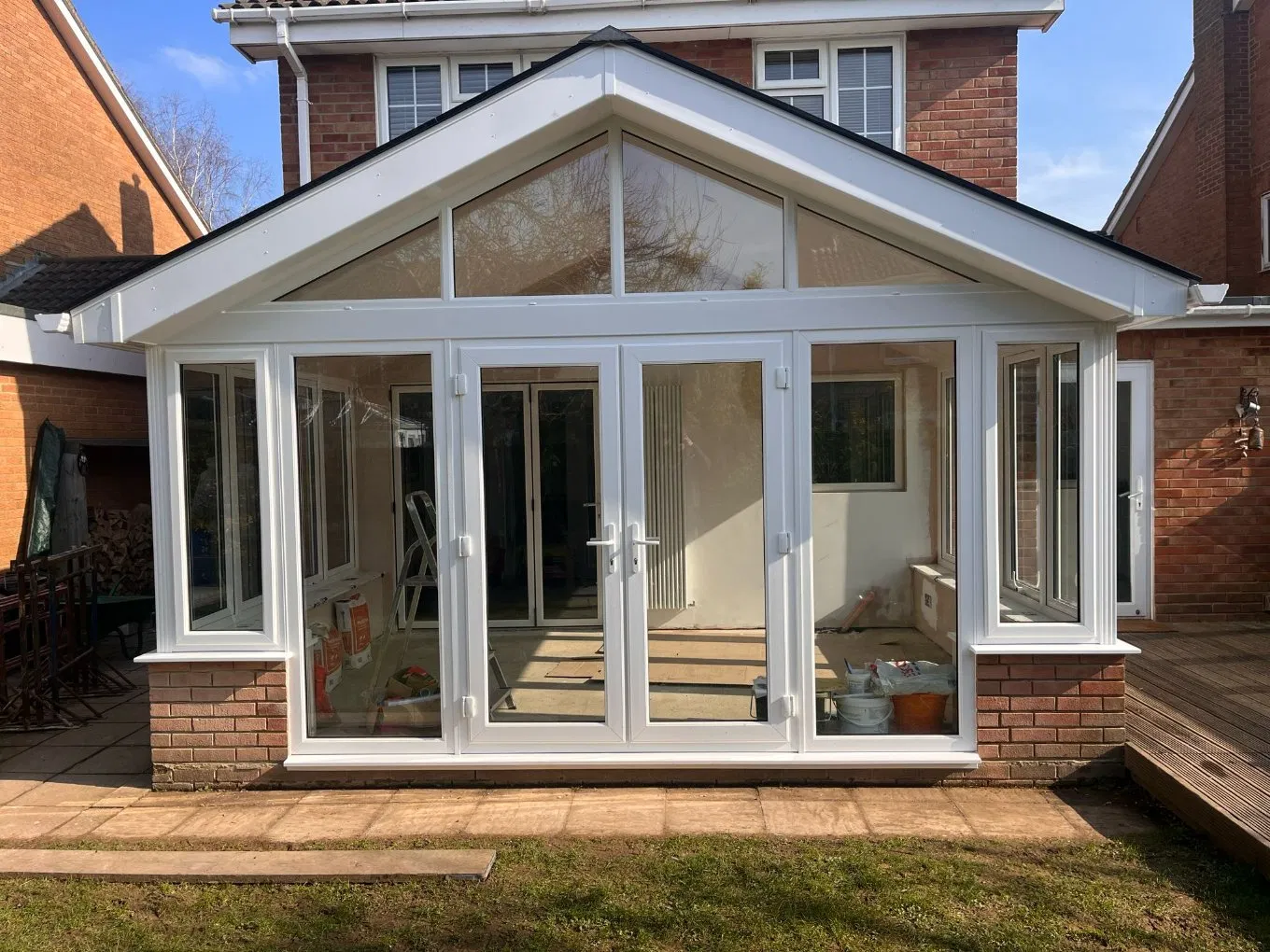 60 Series PVC/UPVC Casement Doors with Double Glazing, Multi-Point Lock & EPDM Seal for Residential Use