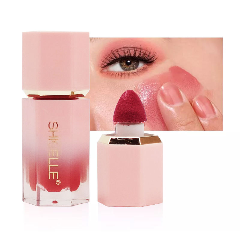 Shicelle Wholesale Private Label OEM Vegan Cruelty Free Liquid Velvet Blusher Stamp Hot Selling Cheek 5 Colors Liquid Blush