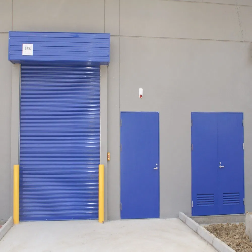 Exterior Electric Revolving Remote Control Metal or Aluminum Electric Security Overhead Garage Roller Shutter Steel Industrial Fireproof Rolling Doors