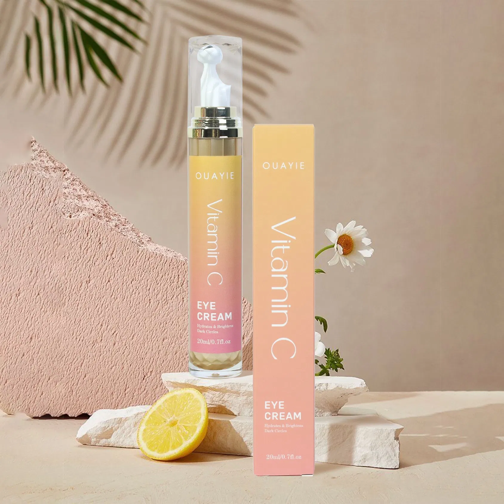 Beauty Cosmetics Skin Care Anti-Aging Moisturize Massage Roller Vitamin C Eye Cream