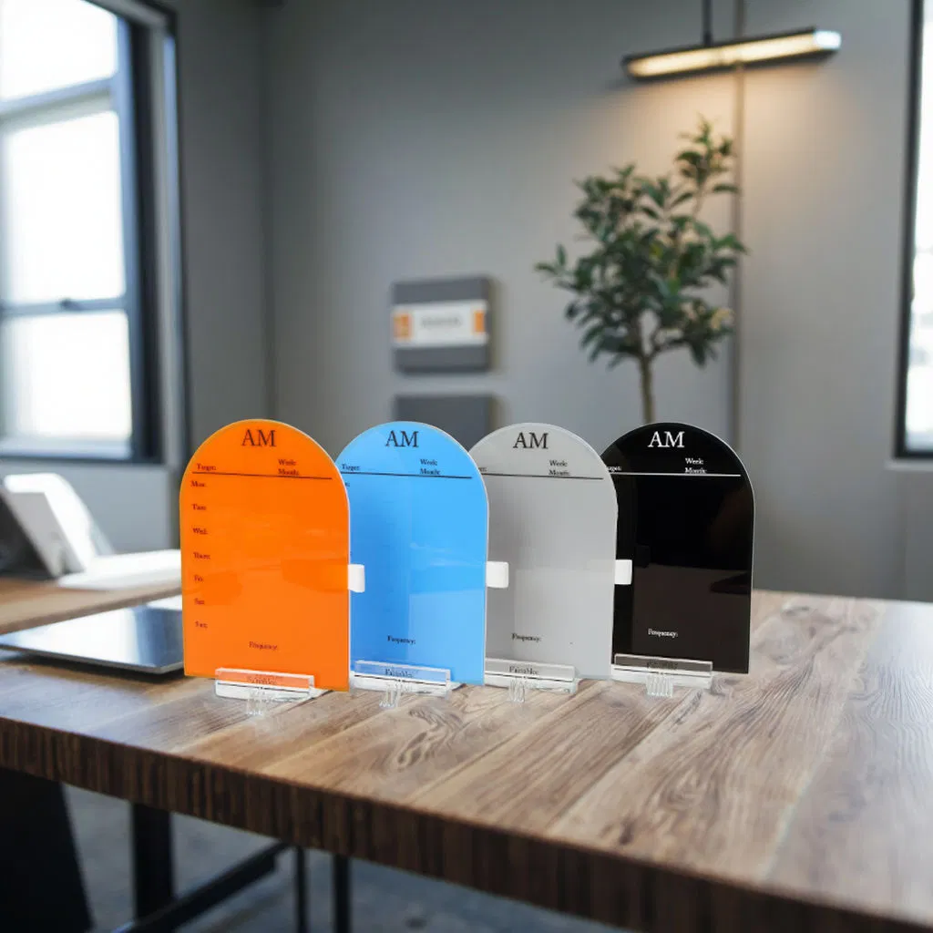 New Trends Premium Acrylic UV Printed Acrylic Table Sign for Home Desk Decorative Sign Use