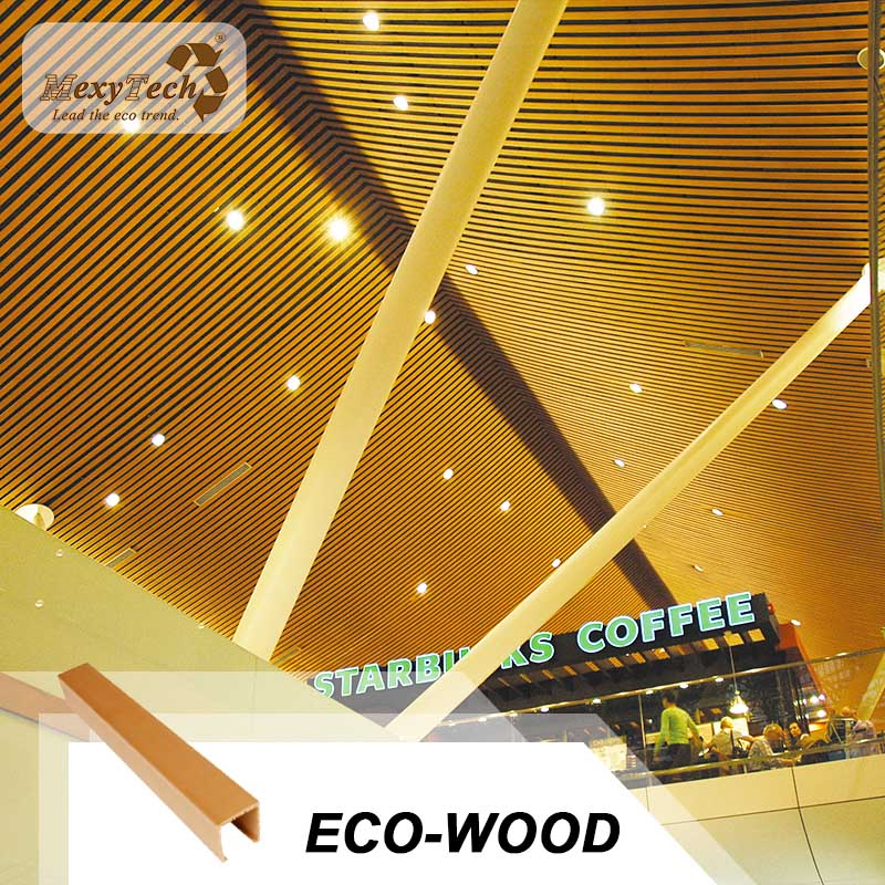 Indoor Decoration Easy Installation Fireproof PVC Ceiling Engineered Wood Building Material