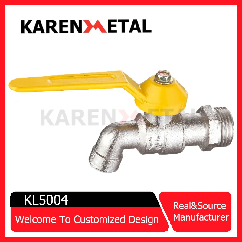 Смеситель для ванны с длинным изливом и кранами, хром