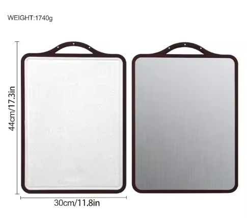 Двухсторонняя разделочная доска из нержавеющей стали 304