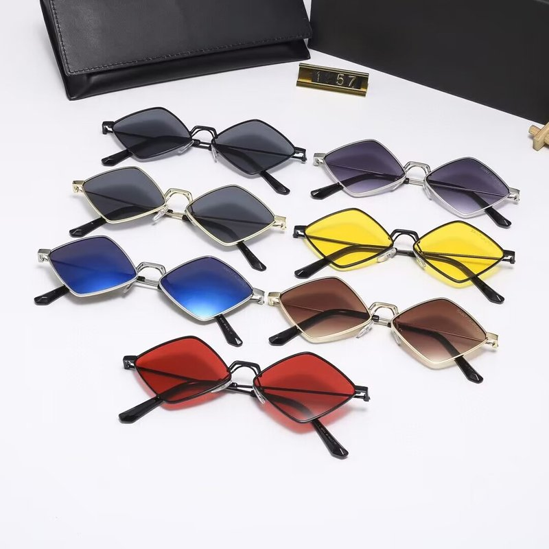 Fashion UV Protection Brand Rhombic Sunglasses High Quality Sun Glasses Luxury Eyewear