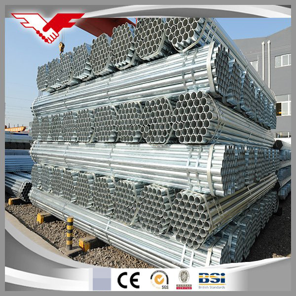Zinc Coated 300 Microns Diameter 1.5inch 48mm En39/BS1139 Hot Dipped Galvanized Scaffolding Tube by Length 6m 4m 3m 2m