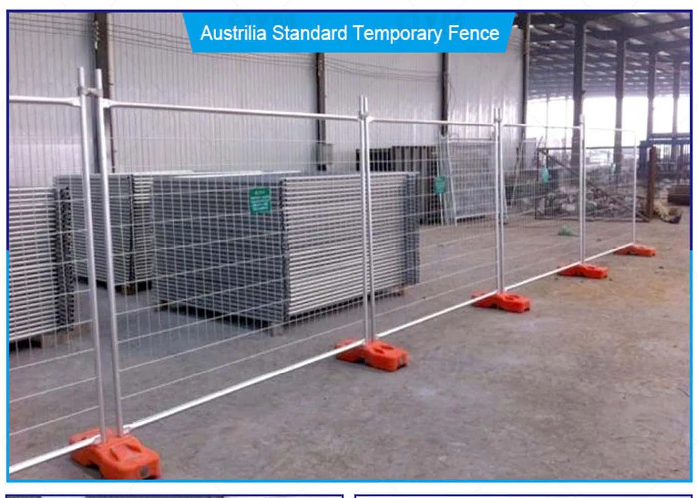 Hot Dipped Galvanized Wire Mesh Portable Temporary Fence