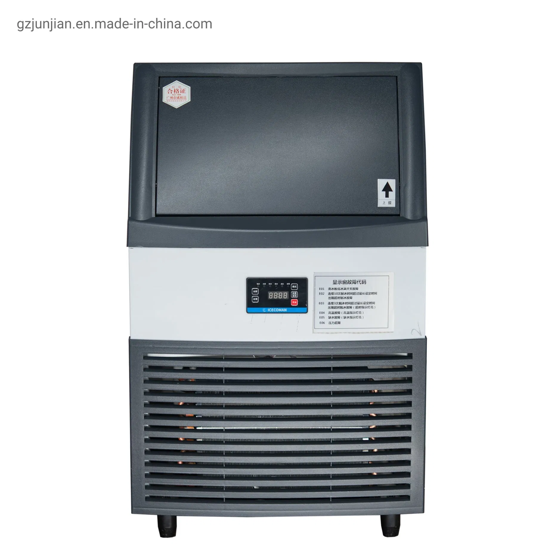 Stainless Steel+ABS Ice Maker Machine 200kg Commercial Cube Ice Machine Portable Ice Maker with CE