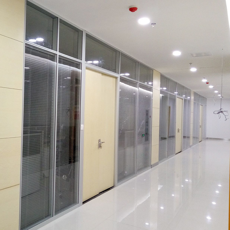 Soundproof Sector Invisible Color Anodized Customized Aluminum Partition