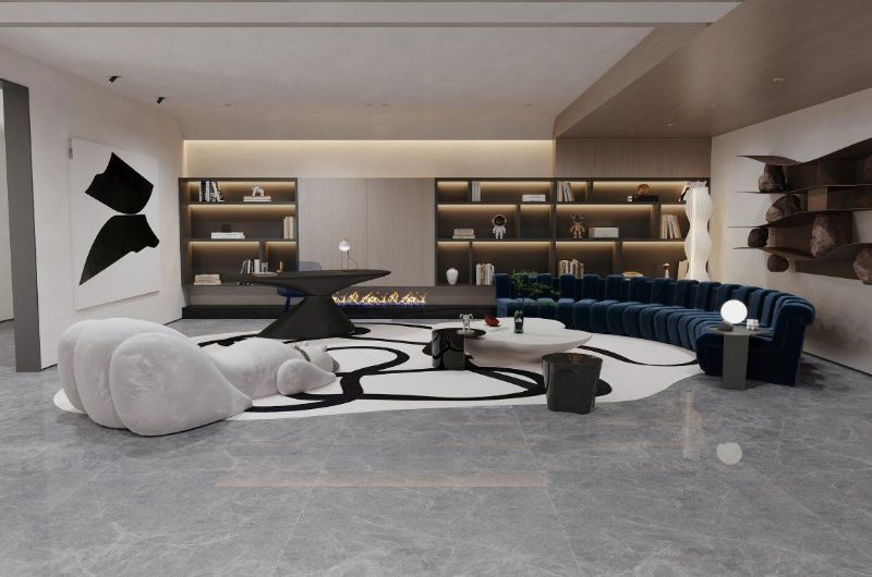 New Design Marble Tiles 1200X1200 Porcelain Slab Sintered Stone for Interior Kitchen and Living Room Floor