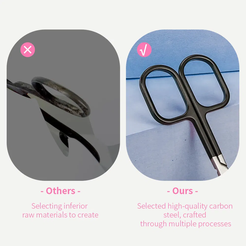 Wholesale Stainless Steel Beauty Eyebrow Cosmetic Makeup Eyelash Nose Hair School Tailor Surgical Scissors