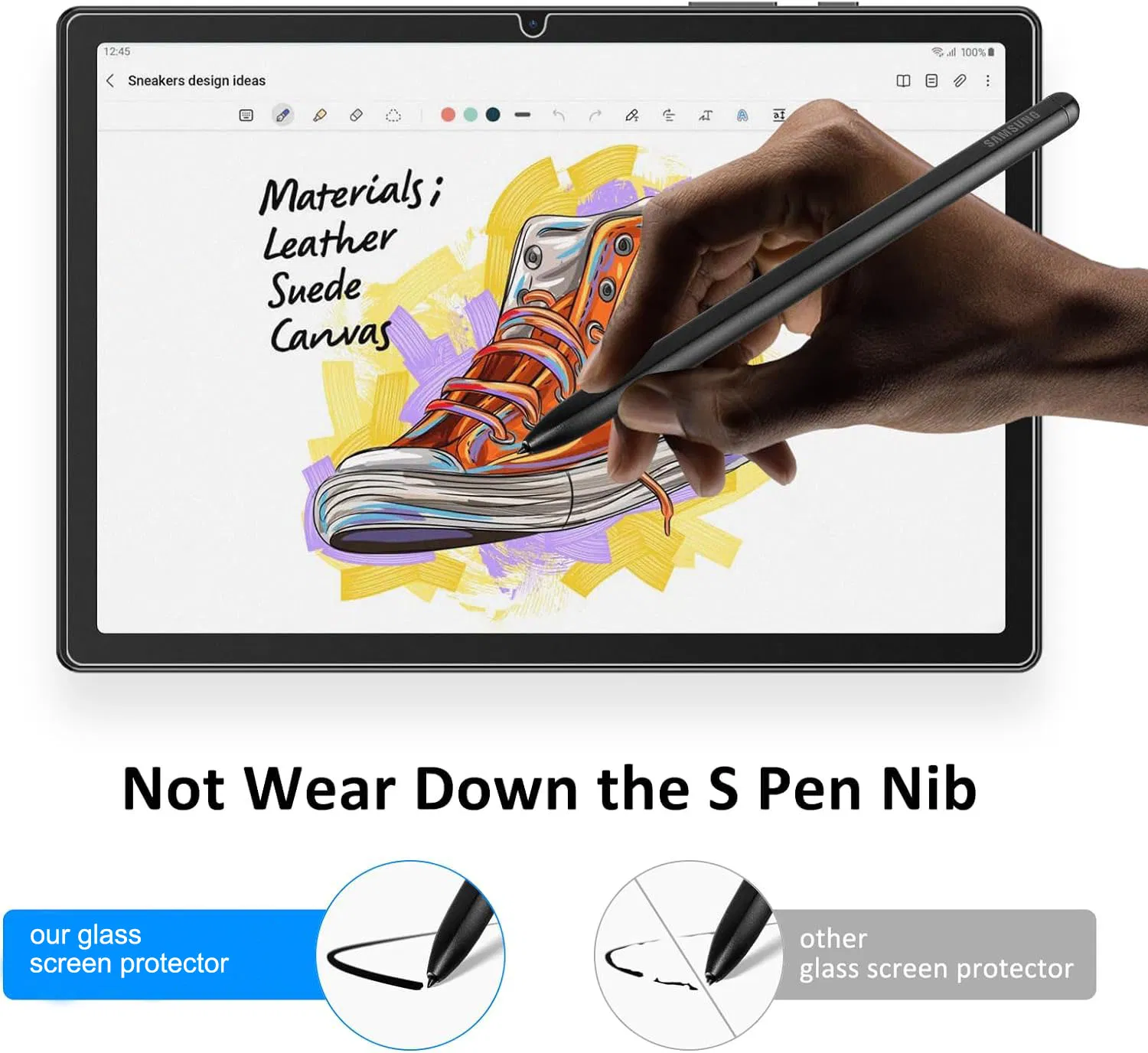 Защитная плёнка для iPad и ноутбуков, закалённое стекло