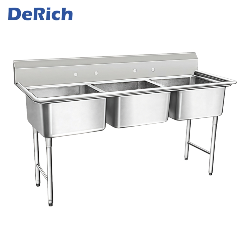 Derich American Style Industrial Restaurant Kitchen Sink Customized Kitchen Single Sink