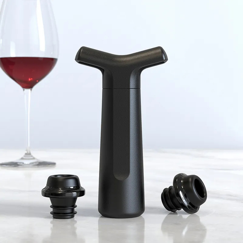 6 in 1 Multi-Functional Rechargeable Electric Wine Opener Gift Set for Liquor Pouring Aerating Preserving Bar Tools