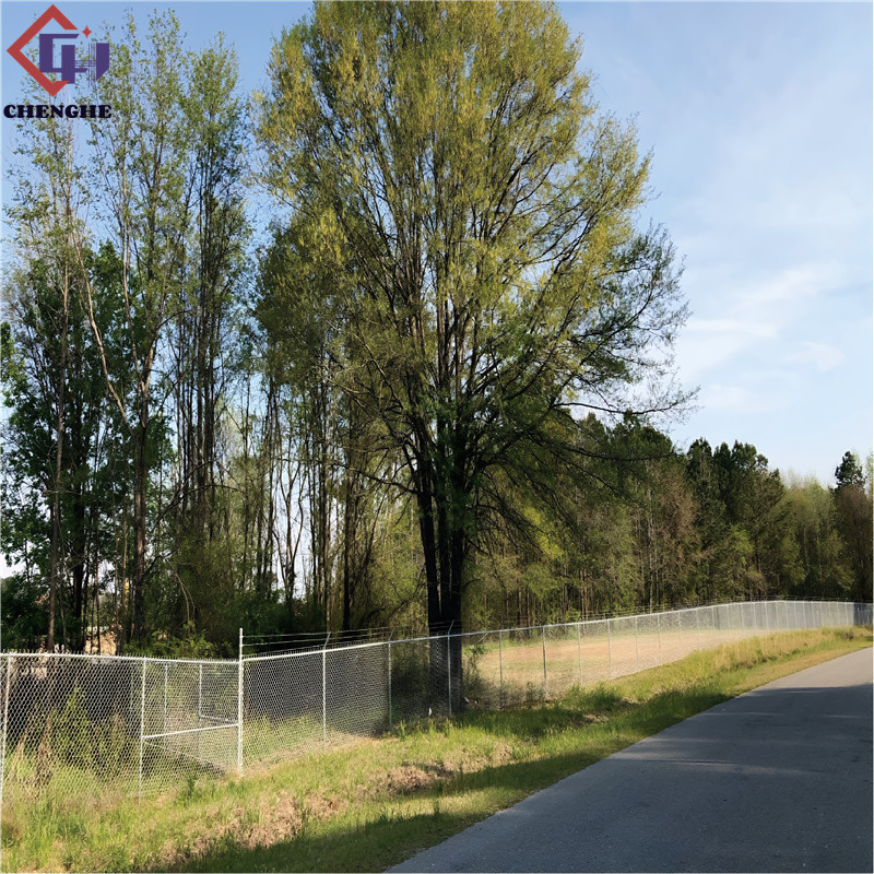 Durable 8 FT Black Chain Link Fence for Secure Construction Sites