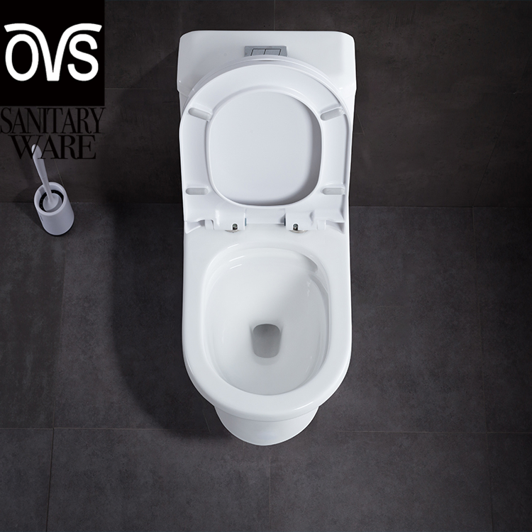 Hotel Project Restroom High Quality Toilet Seat Sanitary Ware One Piece Ceramic Toilet