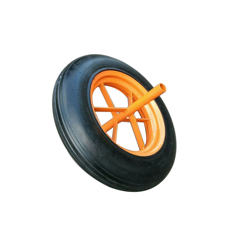 14X4 Inch Wheelbarrow Rubber Solid Wheel