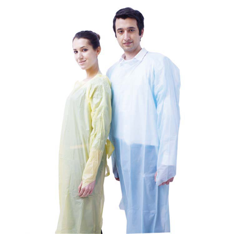 Protective Plastic CPE Isolation Gown