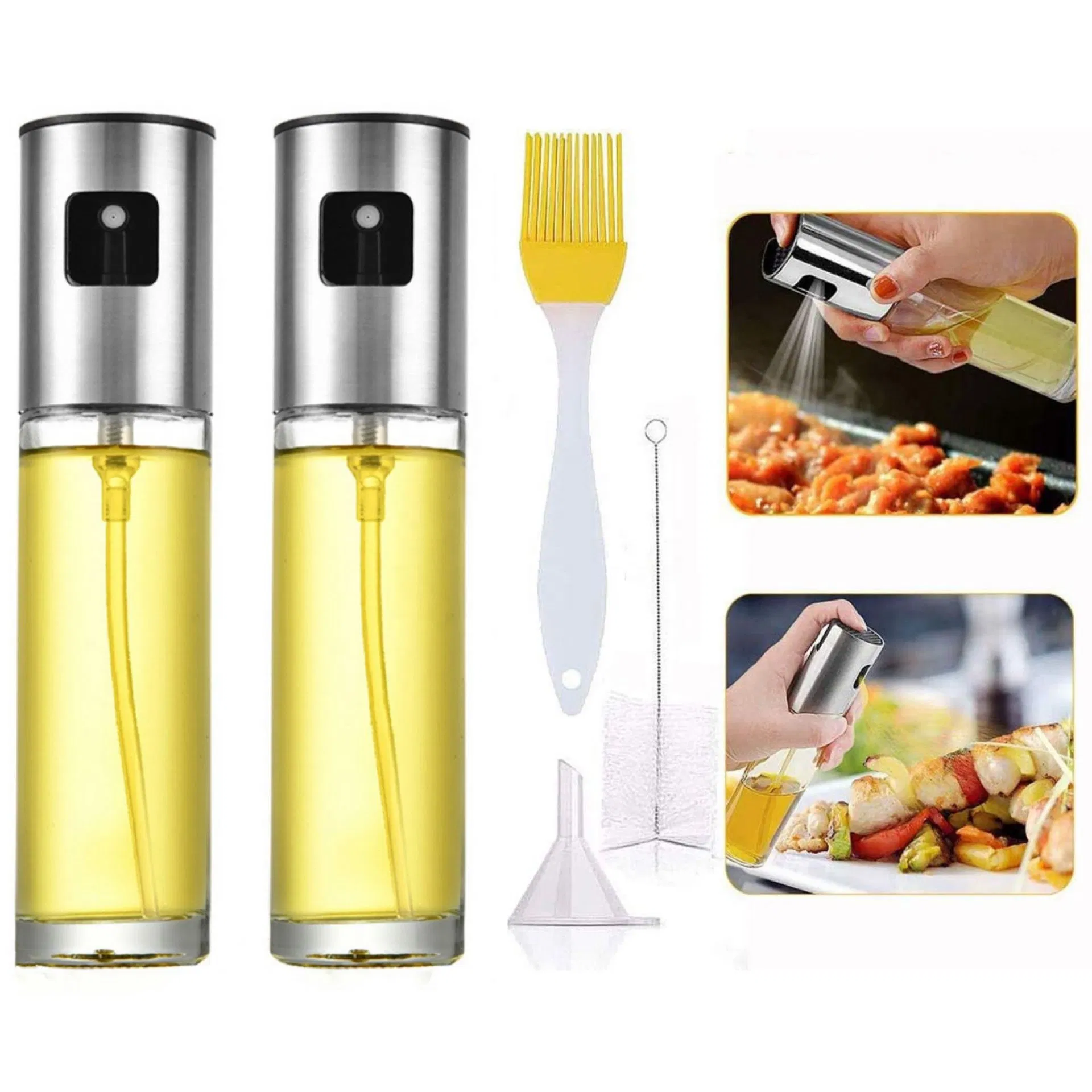Wholesale Best Quality 100ml Glass Vinegar Pulverizador Aceite Spray Olive Oil Sprayer Bottle Olive Oil Spray