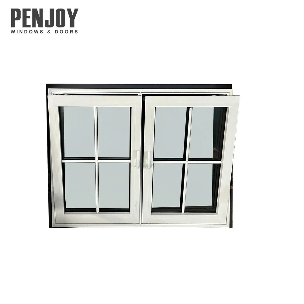 Penjoy Aluminum Window Customized Tempered Glass Tilt and Turn Windows with Sdls