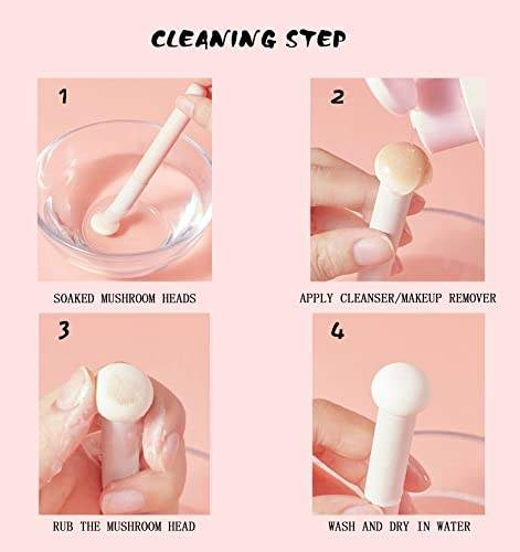 Mushroom-Head Concealer Round Sponge Brush Tear Troughs Eyeshadow Brush Tool