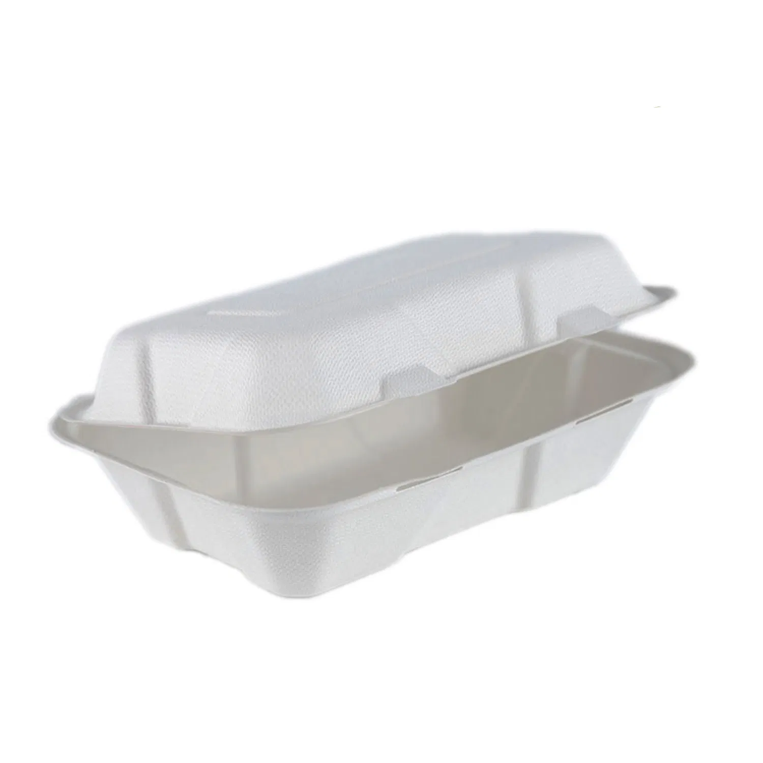 Compostable Biodegradable Sugarcane Disposable Paper Bagasse Burger Hamburger Box