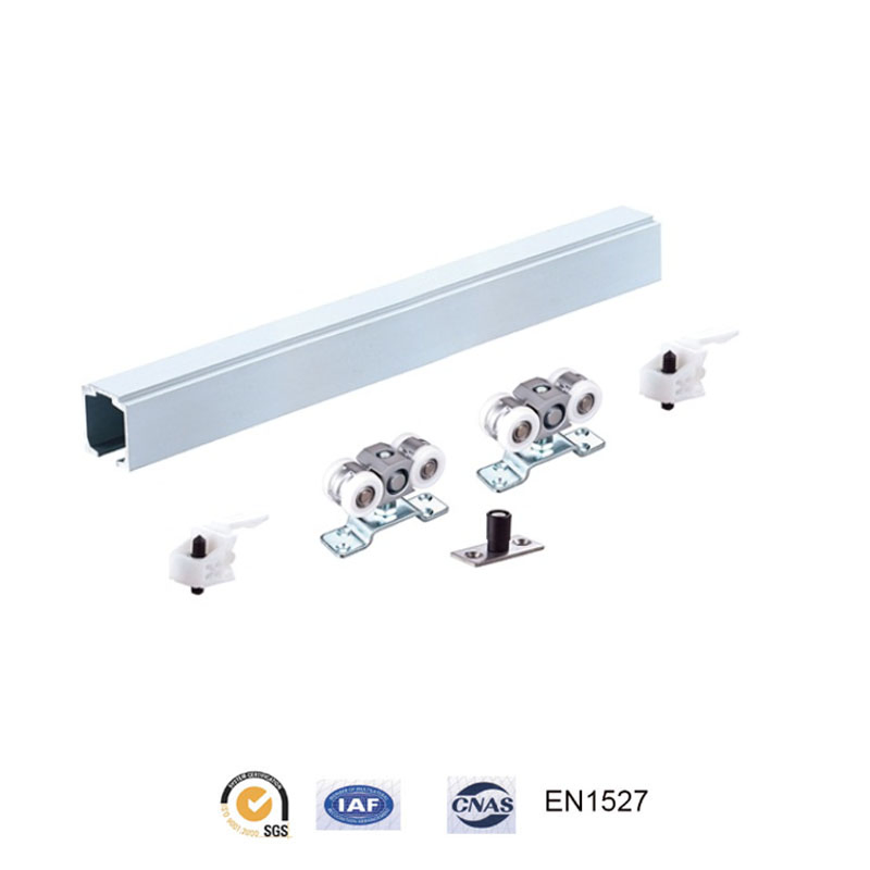 Interior Sliding Barn Doors with Polished Stainless Steel & Wooden Door Track Kit