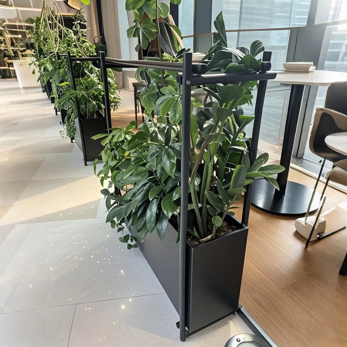 Xiangsheng Indoor/Outdoor Giant Stainless Steel Flower Planter Boxes Powder Coated Planting Pot