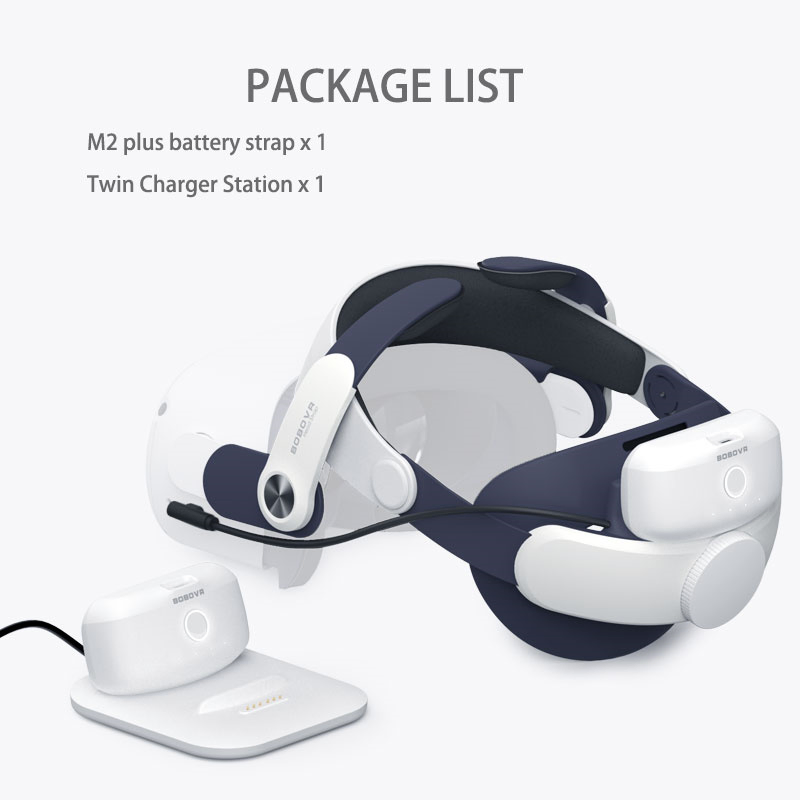 Ремешок BoboVR M2 Plus-2 для Oculus Quest 2 с аккумуляторами