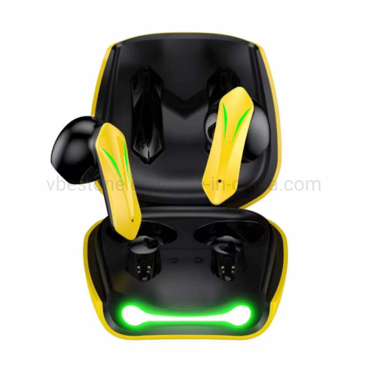 Cool Bumble Bee Bluetooth Earphone True Mini Wireless Earbuds Gaming Headset with LED Light Touch Control