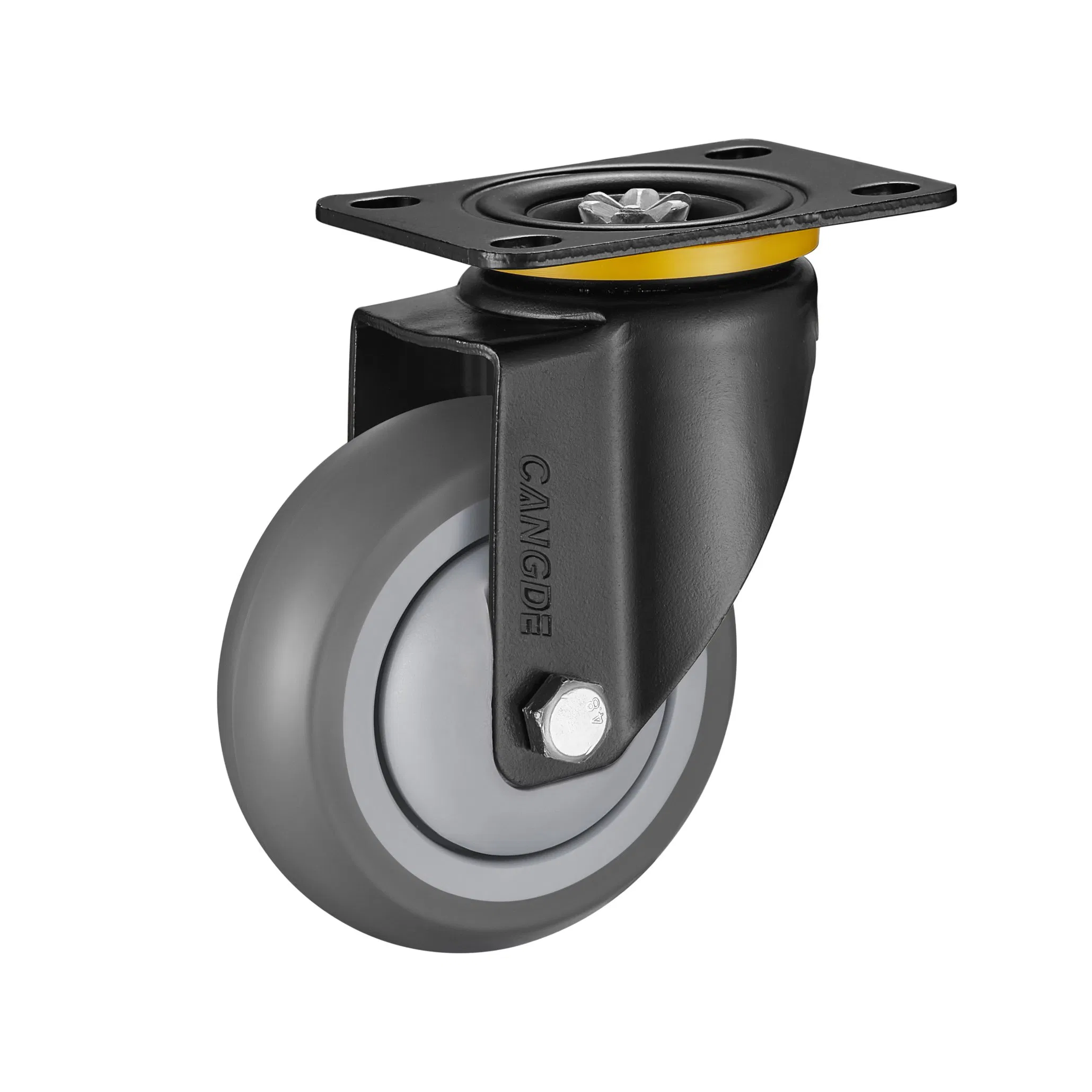 75mm100mm125mm Medium Duty Silent TPR Rubber Caster