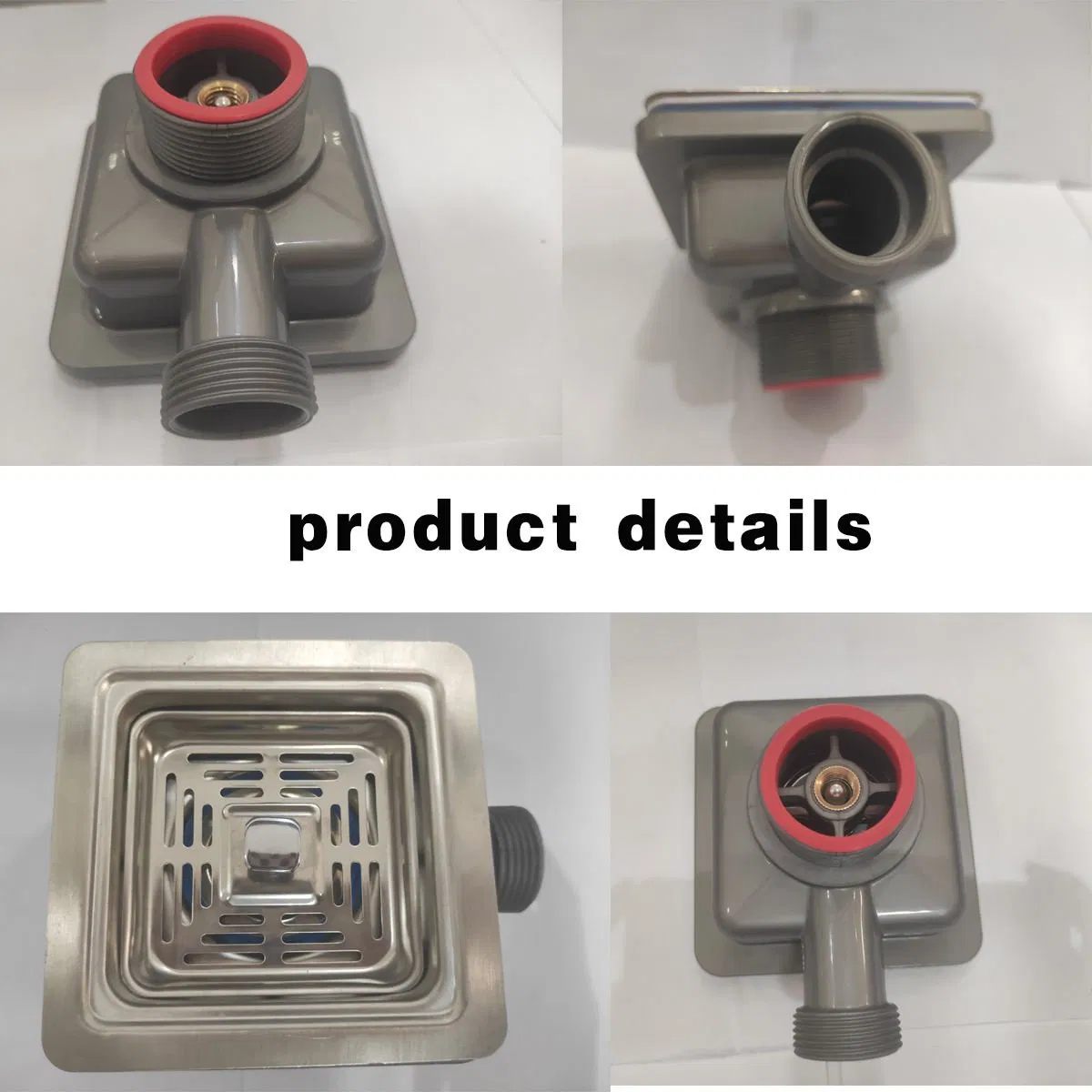 High-Quality Stainless Steel Square Cup Kitchen Sink Drain with Flexible PP Pipe