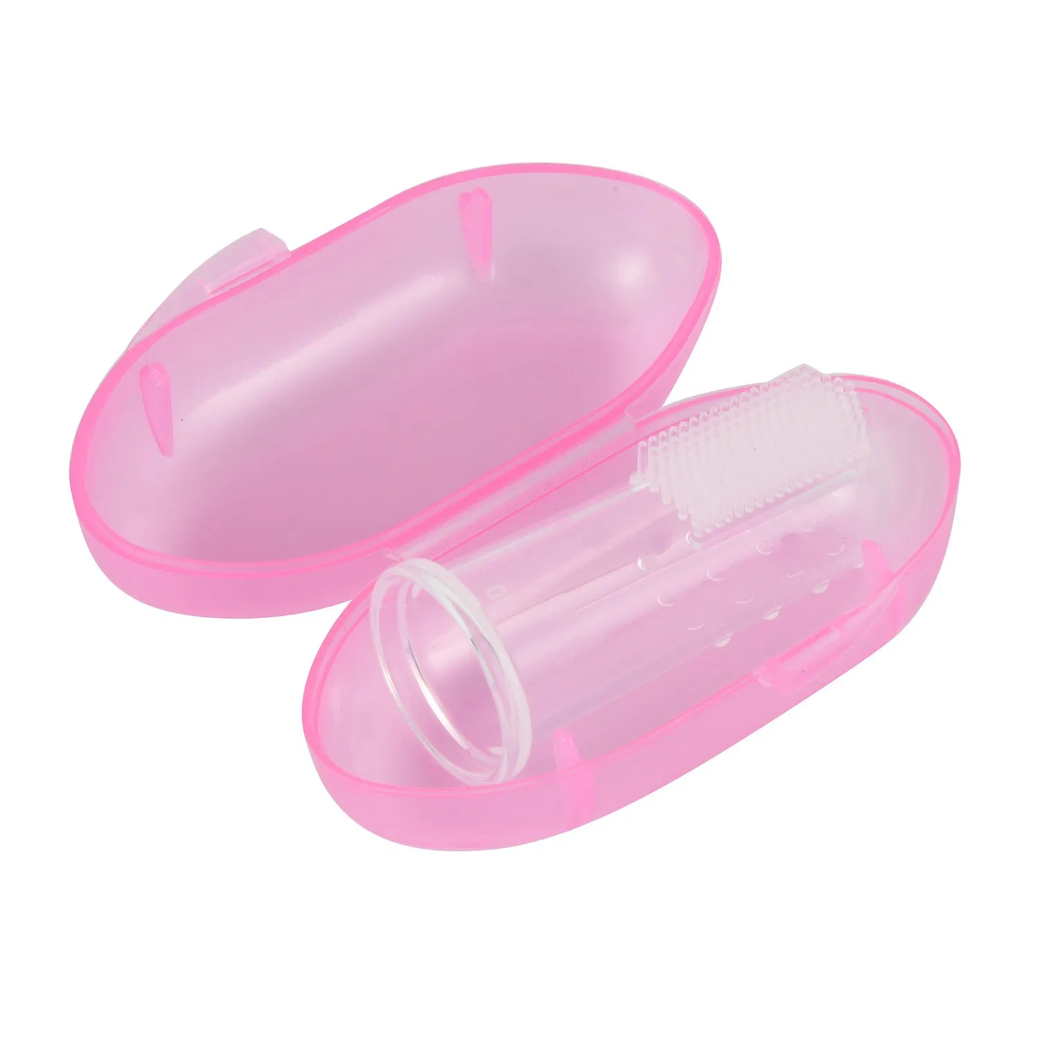 BPA Free Soft Silicone Custom Baby Finger Toothbrush