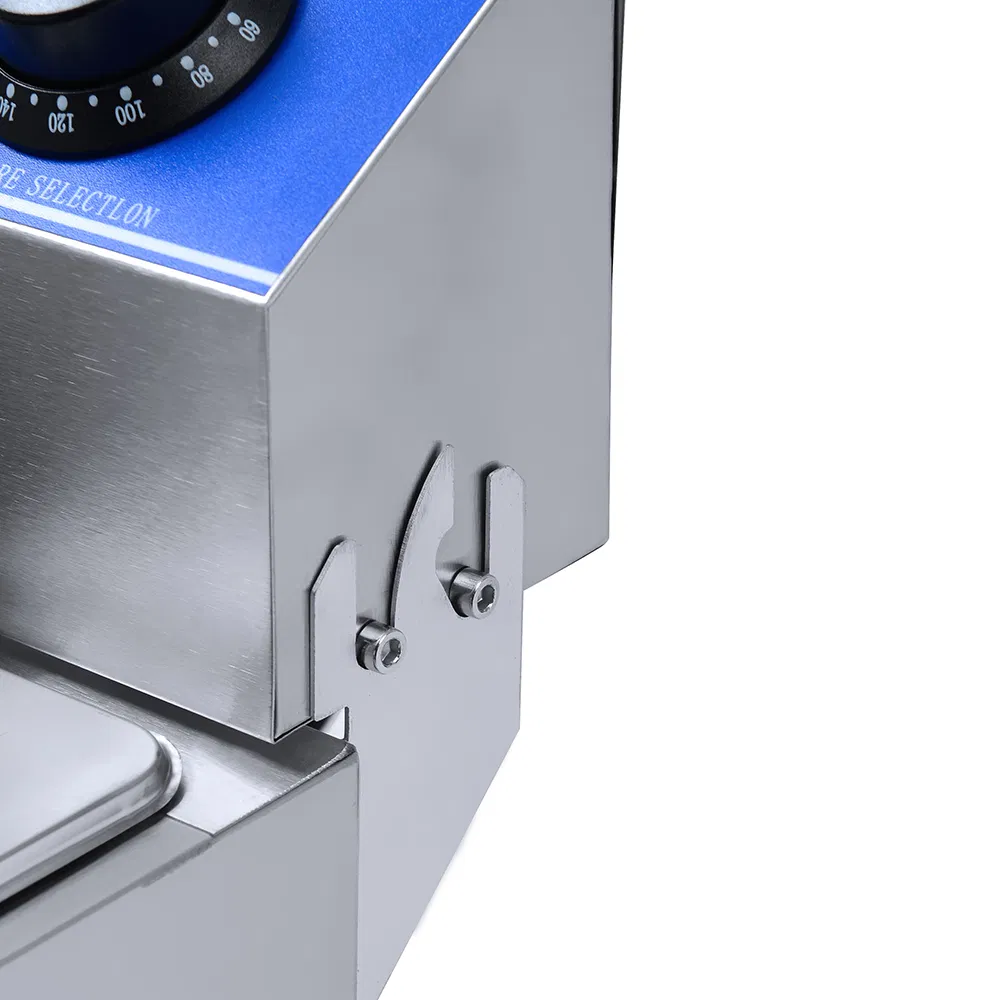 Table Top Stainless Steel French Fries Machine 2 Tank 2 Baskets Commercial Potato Chip Fryer Electrical Deep Fryer