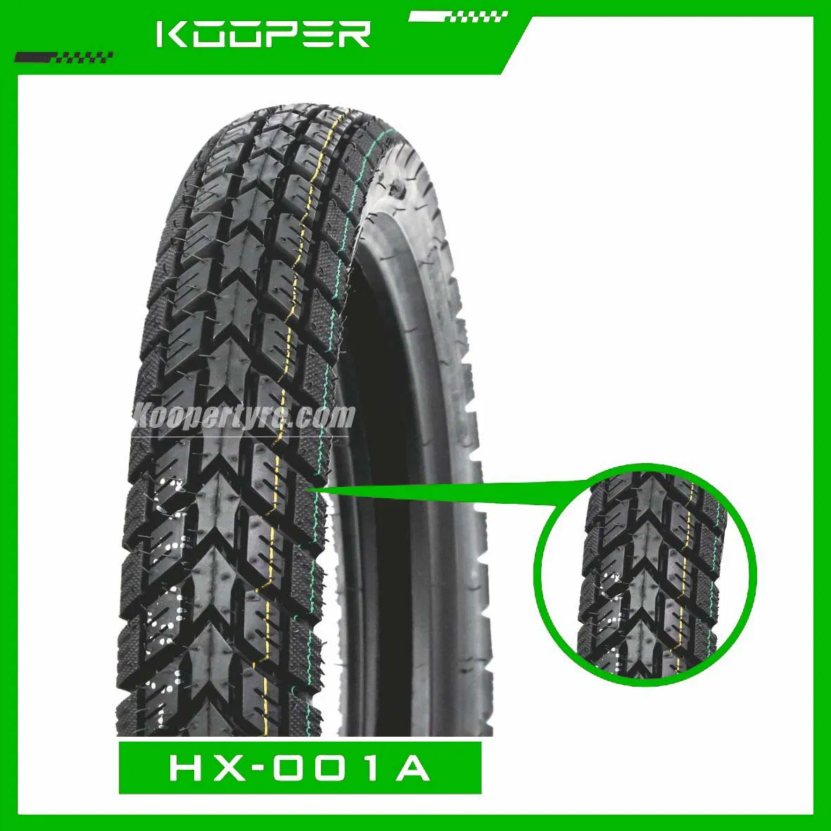 Мотошина KOOPER 90/90-18 с повышенным сцеплением