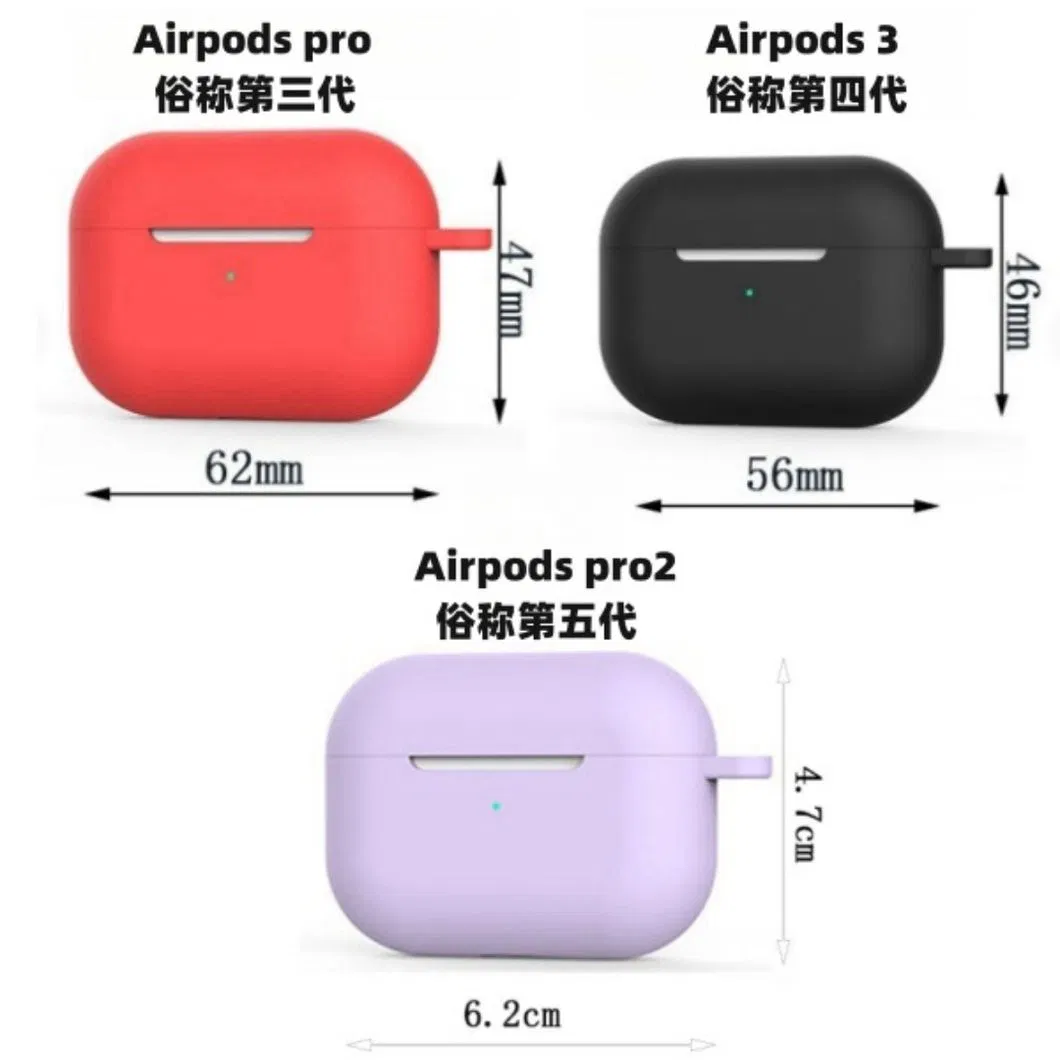 for Airpods Case Silicone Earphone Case for Airpods 4 PRO 2 Earbuds Cover